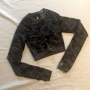 Gymshark • Cropped Long Sleeve Thermal • Size Small